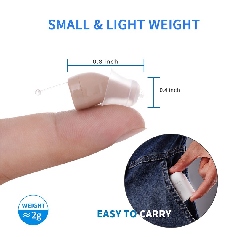 Digital Hearing Aid C 400 USB Type C Mini Rechargeable Invisible Hearing Aids Hearing Aids Adjustable Amplifier