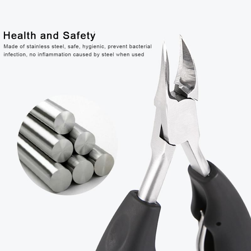 2021 Toe Nail Clippers Nail Correction Thick Ingrown Toenails Nippers Cutters Dead Skin Dirt Remover Pedicure Care Tool