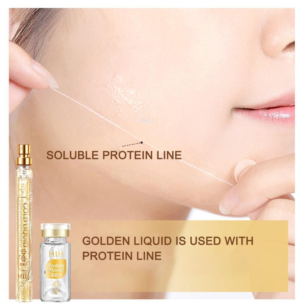 24K Active Collagen Silk Facial Serum Anti Aging Face Serum Hyaluronic Moisturizing Serum Skin Care