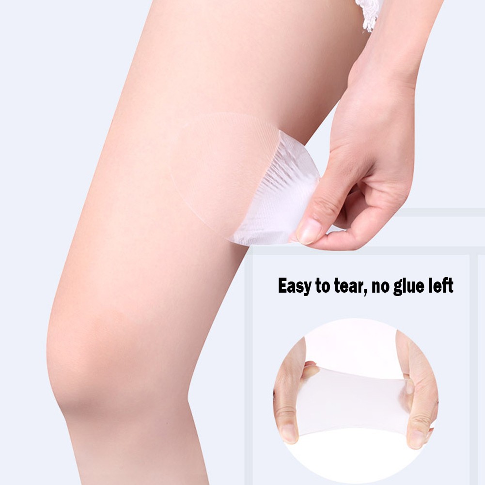 20pcs/bag Ultra-thin Invisible Thigh Patches Unisex Transparent Anti-friction Body Tape Pads for Outdoor