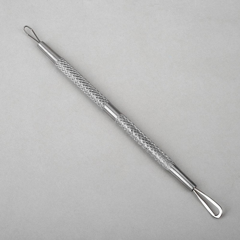 Blackhead Removal Cleaning Tool Non-Slip Double Head Pimple Blemish Needle Pimple Stainless Steel Conmetics Tool