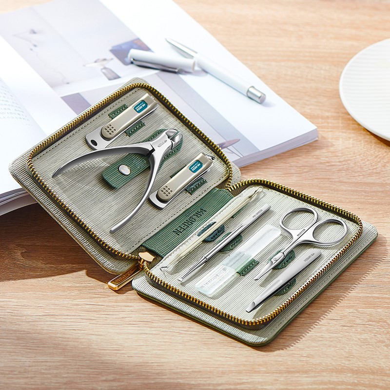 MR.GREEN Manicure Set Pedicure Sets Nail Clipper Stainless Steel Professional Nail Cutter Tools With Travel Tool Bag