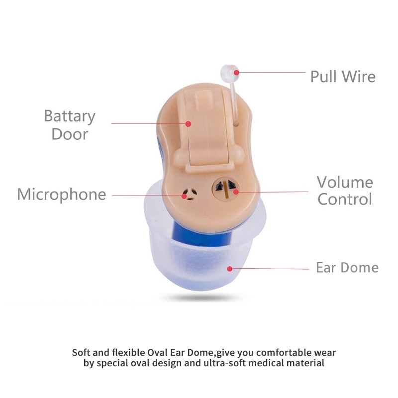 Q10 Hearing Aids Hearing Aids for Deaf/Elderly Adjustable Micro Wireless Small Size Invisible Hearing Aid Ear Amplifier