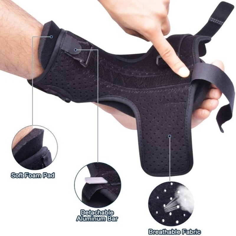 Adjustable Plantar Fasciitis Night Splint Foot Drop Orthosis Stabilizer Brace Support Night Orthosis Pain Relief