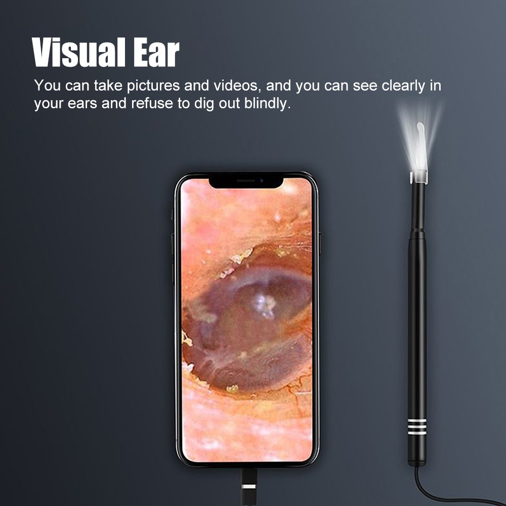 Smart Optical Ear Cleaner Ear Stick Endoscope Earpick Camera Otoscope Ear Cleaner Ear Wax Remover Ear Picker Removal Tool