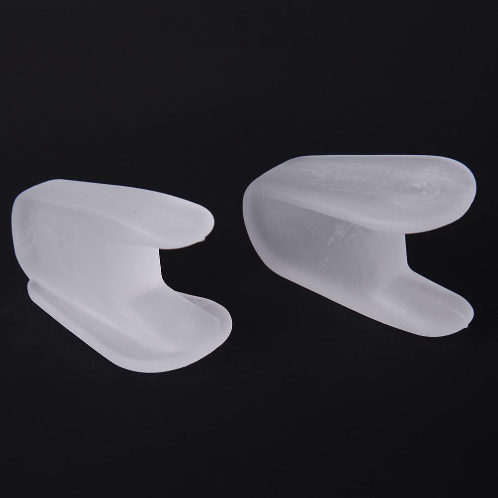 2pcs Silicone Toe Separator Insoles Separation Ring Hallux Valgus Correction Pad Thumb Orthotic Corrector Foot Care Tools