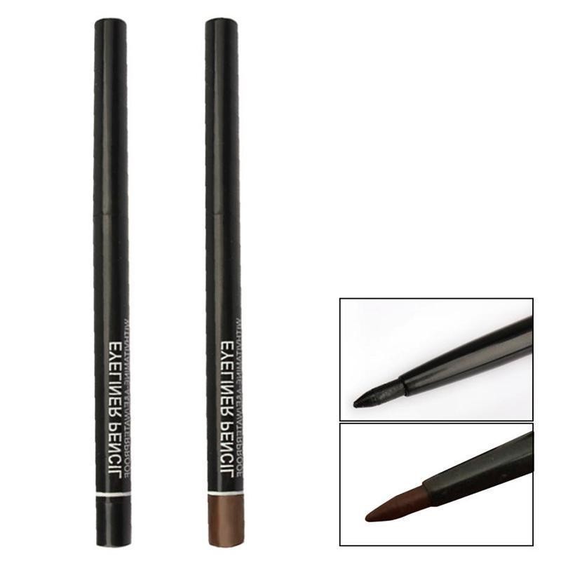 1pc Black Brown Natural Eye Liner Make Up Eyeliner Pen Waterproof Long Lasting Eyebrow Beauty Pencil Cosmetics