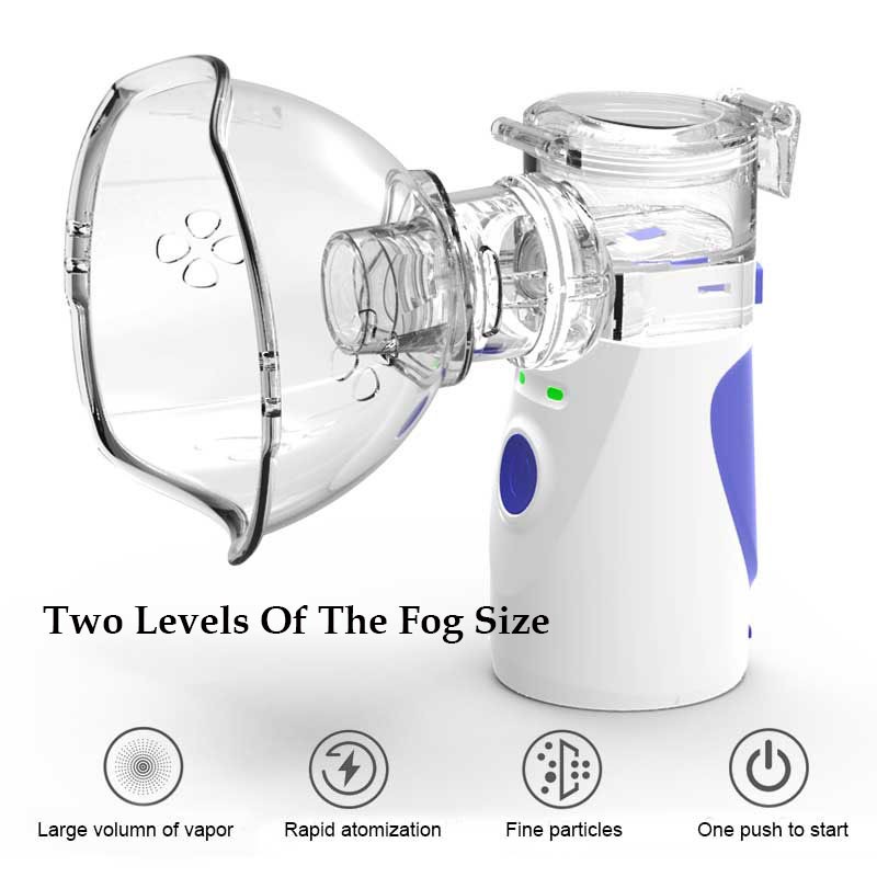 Medical equipment mini portable handheld silent ultrasonic nebulizer portable nebulizer kids inhaler atomizer