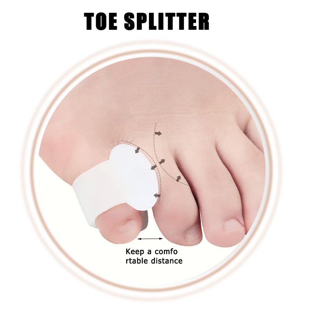 1 Pair Little Toe Thumb For Daily Use Silicone Gel Toe Bunion Guard Foot Care Finger Toe Separator Hallux Valgus Toe Separators