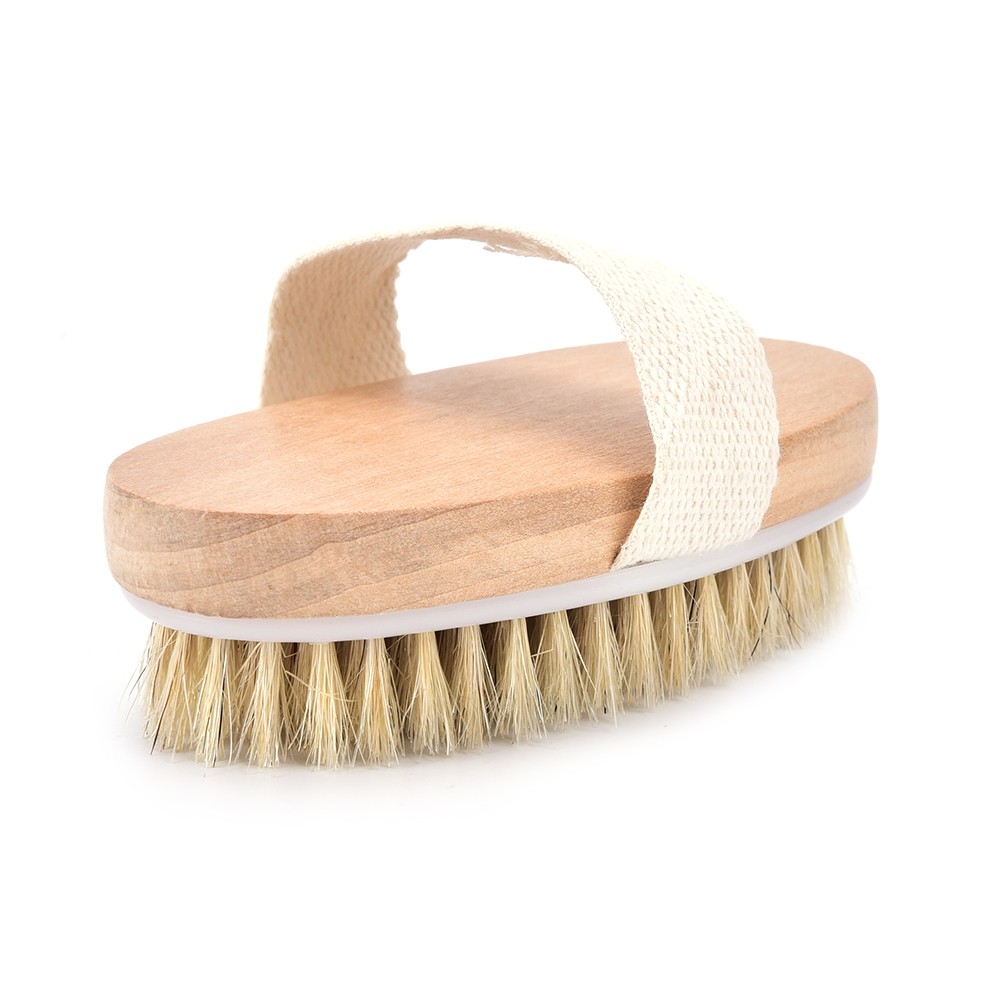 1pc Wet Dry Skin Natural Body Bristle Soft Brush Spa Bath Brush Massager Home Shop Worldwide