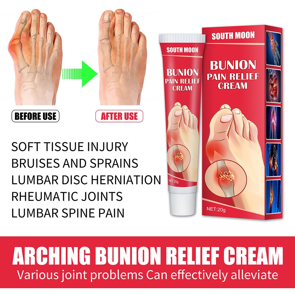 20g Rev Bunion Relief Cream Joint Toe Pain Relief Ointment Stiffness Sore Treatment Knee Lumbar Arthritis Cream