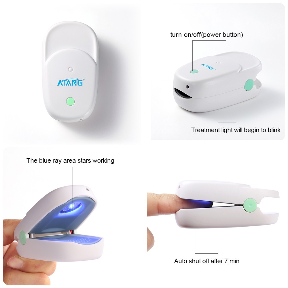 Nail Cleaning Infrared LED Light Therapy For Nail Fungus Cold Laser Physiotherapy