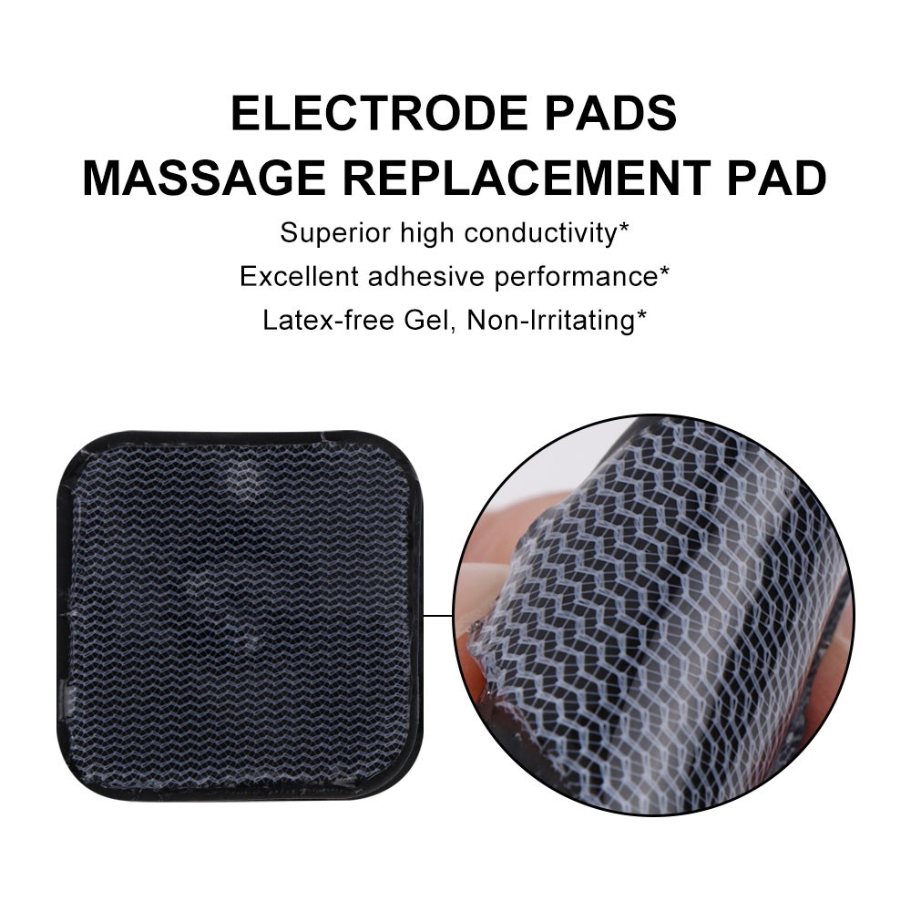 10/20/40/100pcs Tens Electrode Gel EMS Pads Tens Electro Pad Body Acupuncture Therapy Massager Therapeutic Pulse Stimulator