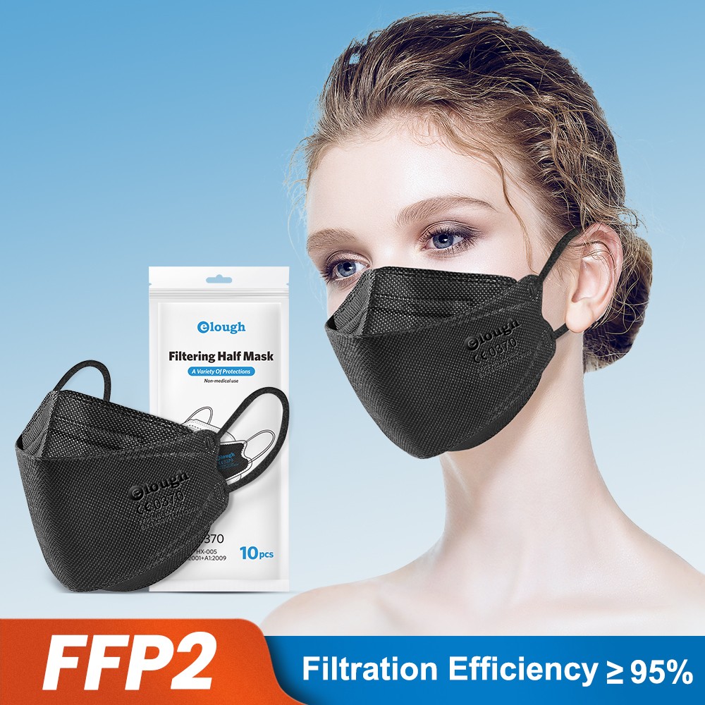 Elough 20-100pcs FFP2 negra mascarillas 4 layers reusable masque KN95 fish mask faciales mascarilla infantil fpp2 homology ada