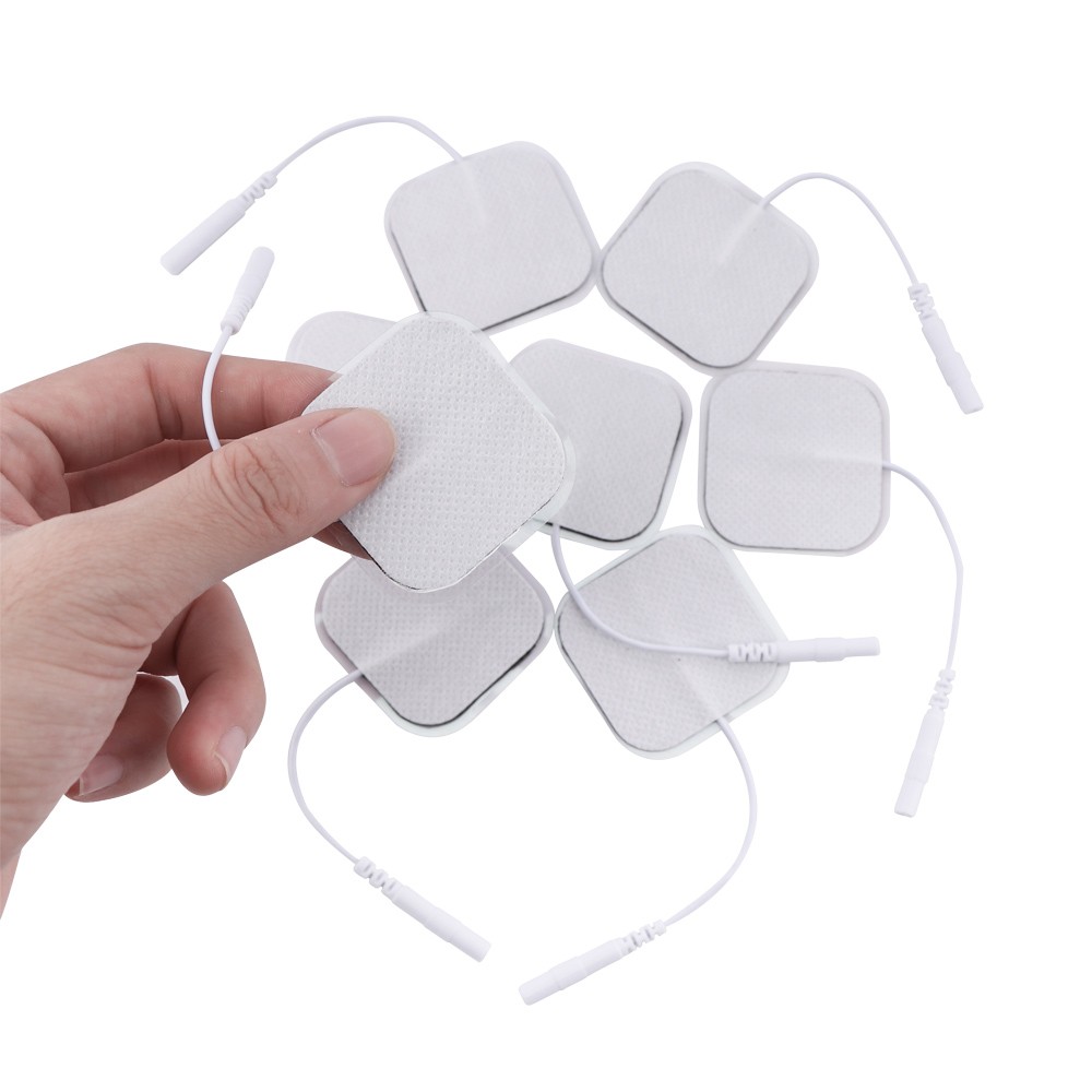 10/20/40/100pcs Replacement Electrode Pads For Tens Unit Therapy Machine Muscle Stimulator Massager Patch Health Care 2mm Plug