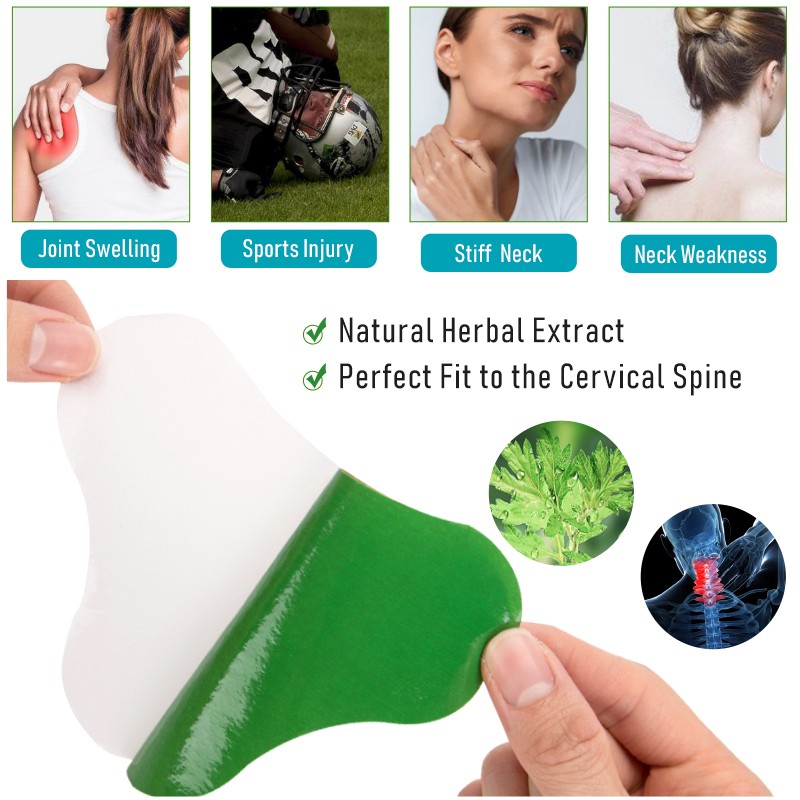 6pcs Neck Pain Relief Patch Effectively Relieve Joint Muscle Fatigue Gingivitis Arthritis Wormwood Extract Herbal Plaster A180