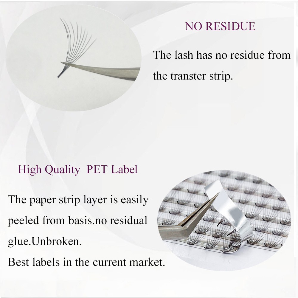 Sharp Stem Pre-made Size Fans Narrow Pointed Base Pre-made Fan 10D 400 Fans Eyelash Extensions Professional