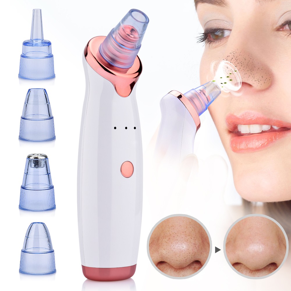 Facial Cleanser Blackhead Remover Deep Pore Acne Pimple Removal Vacuum Suction Diamond T Zone Beauty Facial Tool Household Spa