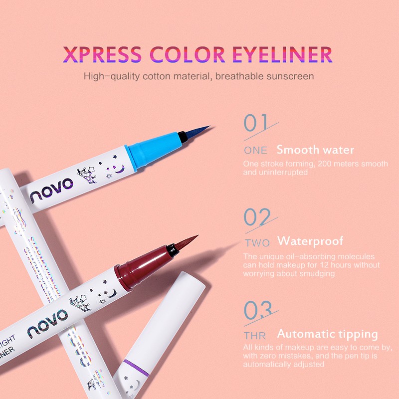 8 Colors New Waterproof Long Lasting Eyeliner Colorful Matte Liquid Eyeliner Pencil Pigment Party Permanent Natural