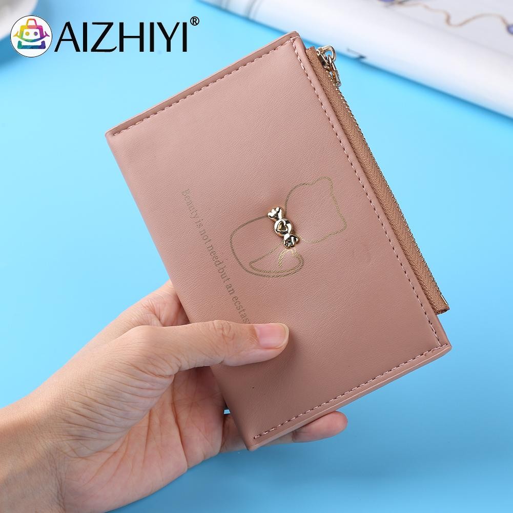 Fashion Women Cat Printing Credit Card ID Card Multi Slot Card Holder Ladies Casual PU Leather Small Coin Purse Wallet Case