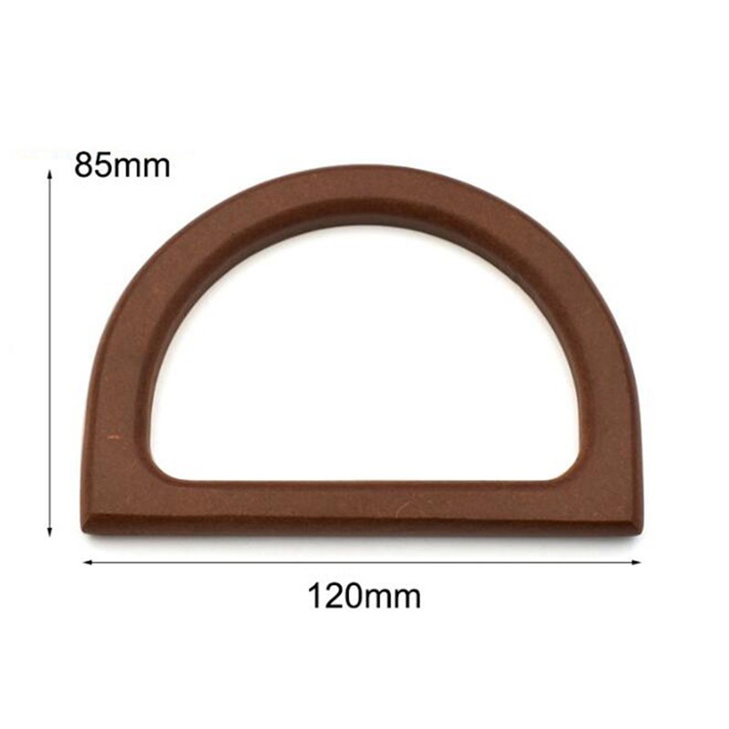 High Quality Replacement DIY Handbag Purse Frame Bag Accessories Wooden Handle