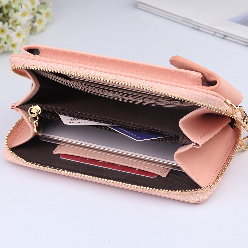 Women's Long Wallet, Shoulder Bag, Wallet, Zipper Phone Pocket, Card Holder, New Collection