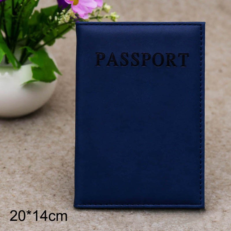 New Fashion PU Women's Passport Holder Couple Models Girls Passport Cover Unisex Card Case Man Card Holder