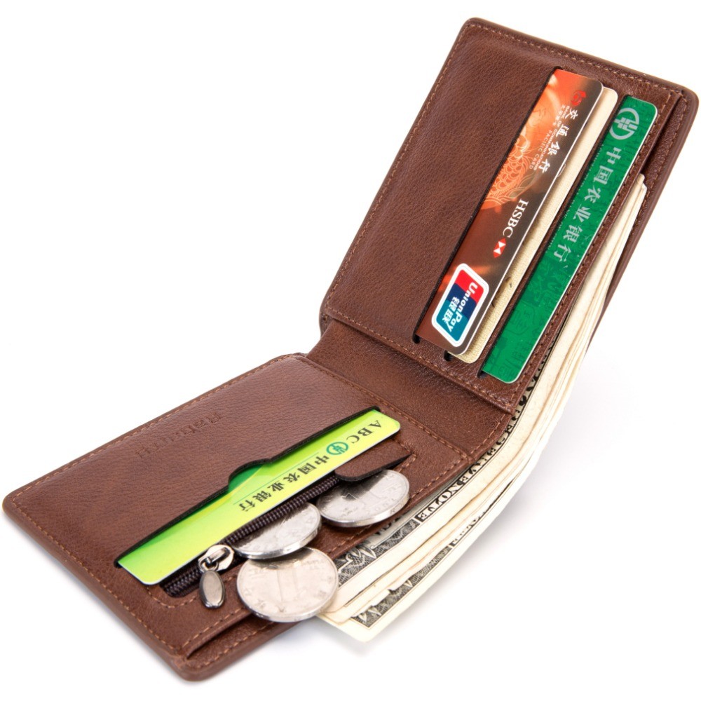 BABORRY Men's Business Aluminum Cash ID Card Holder RFID Blocking Slim Metal Wallet Coin Purse Card Credit Wallet
