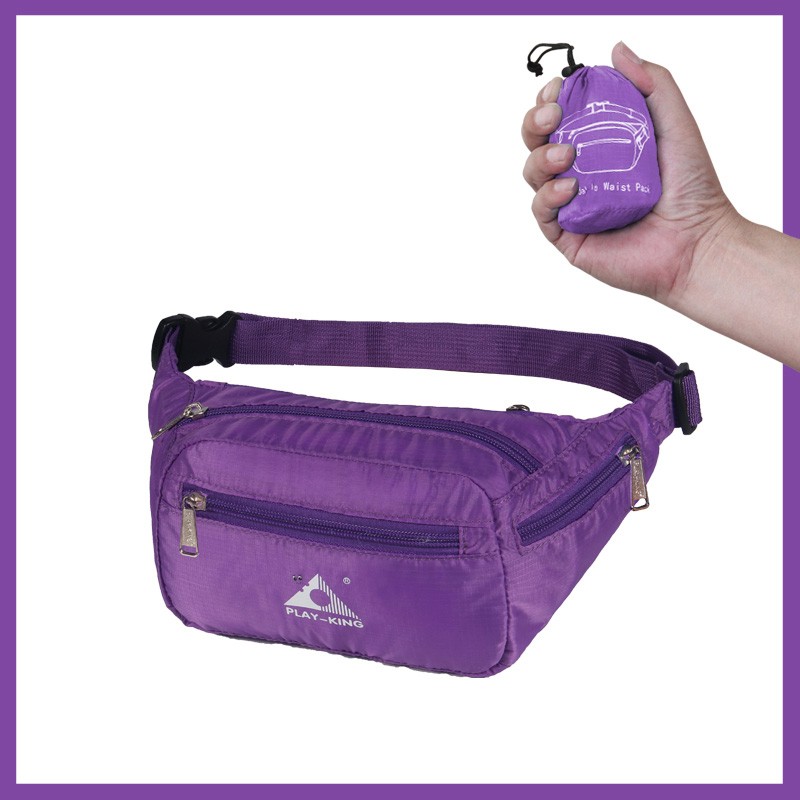 Women Folding Fanny Pack Water Resistant Waist Bag Women Fashion Travel Shoulder Bag Chest Bag