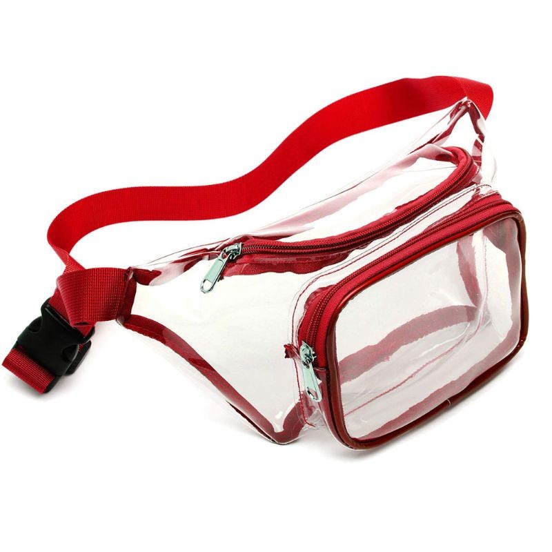 Women Transparent Waist Fanny Pack Belt Bag Travel Hip Bum Wallet Small Chest Phone Pouch