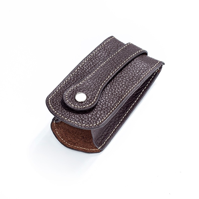 Genuine Leather Wallet with Key Clip for Men, Soft Leather Wallet with Pull Pattern for Home Keys, Keychain Holder, Wallet