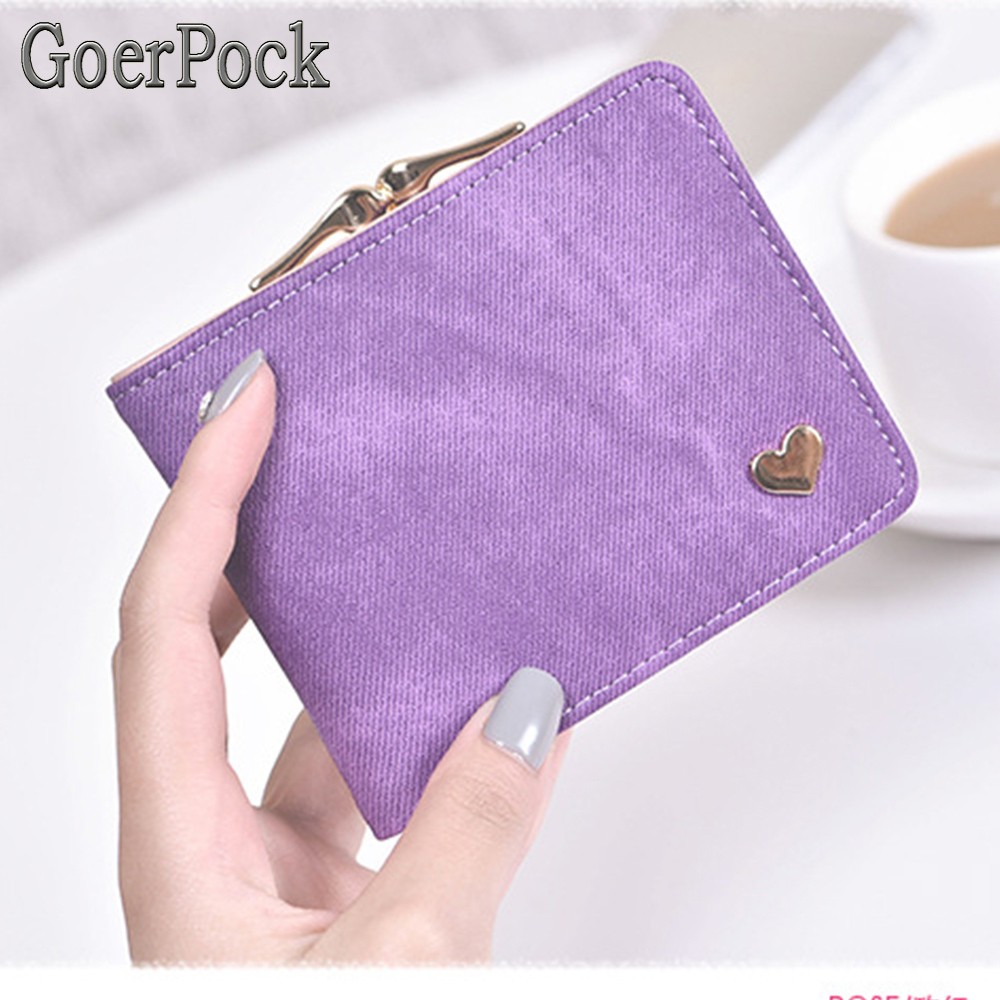 Denim Wallet Hot New Ladies Wallet Small Buckle Slim Wallet Ladies Wallet Card Package Brand Wallet Fashion Women Christmas Gifts