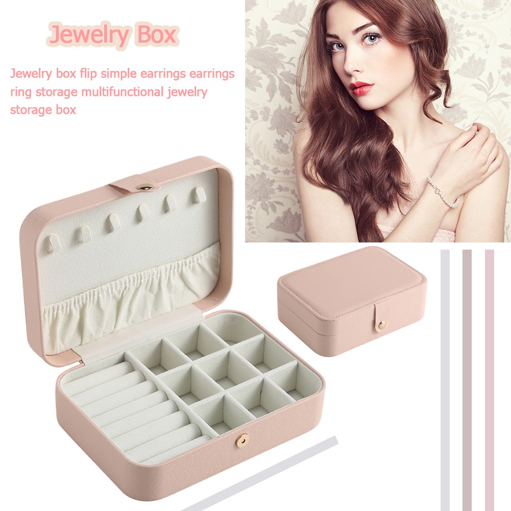 2021 Portable Jewelry Box Jewelry Organizer Display Jewelry Box Travel Boxes PU Leather Storage Box Jewel Holder Joyero