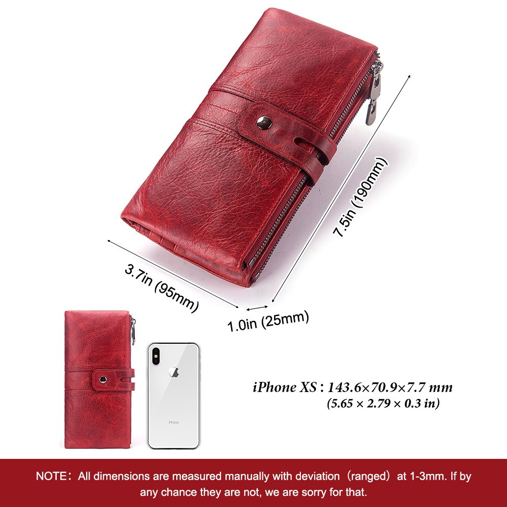 Fashion Women Leather Wallet Long Wallet Card Holder Rfid Genuine Leather 100% New Collection