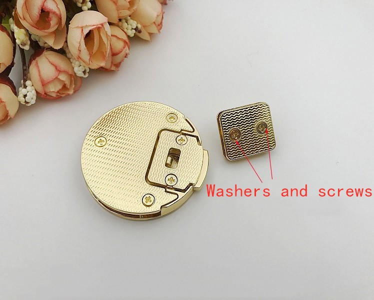 Bags accessories high quality round lock 5cm diameter presslock press locks