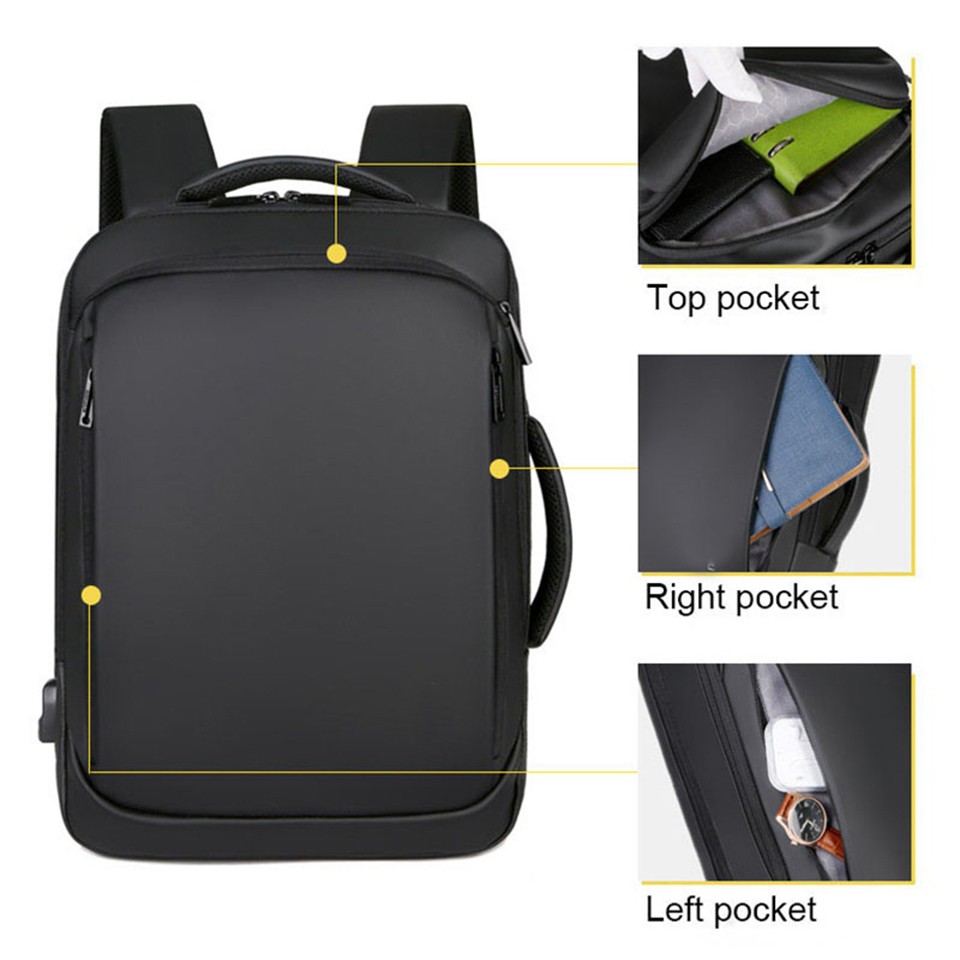 15.6 Inch Portable Backpack Mens Business Notebook Mochila Waterproof Backpack USB Charging Travel Bag Backpack 2020 Male Backpack