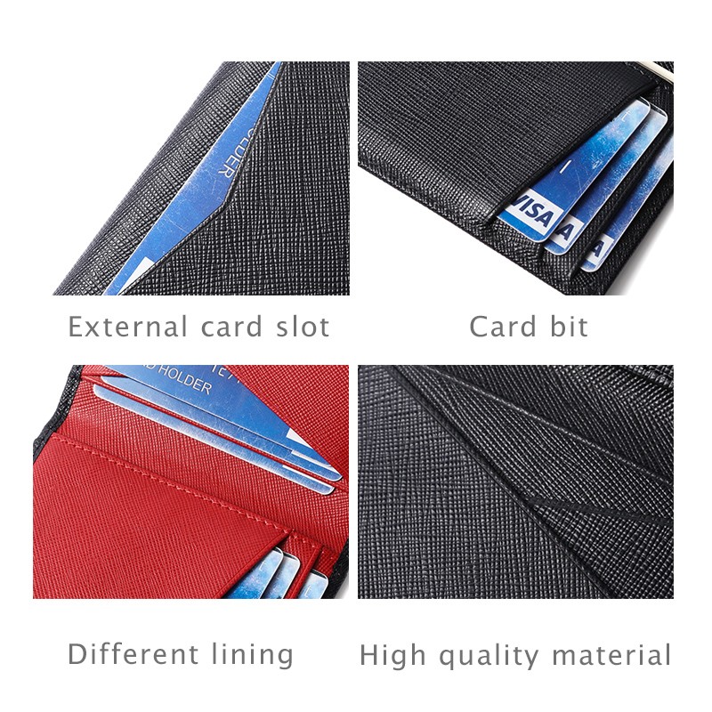 Rfid Genuine Leather Bank Credit Card Holder Protector Macsafe Card Wallet Card Holder Slim Case Wallet For Man Port Cart