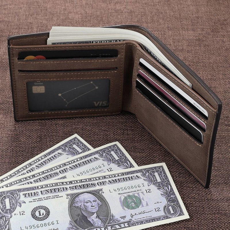 Custom Photo PU Leather Wallet Men Bifold Custom Pattern Photo Engraved Wallet Thanksgiving Gifts For Him Custom Wallet