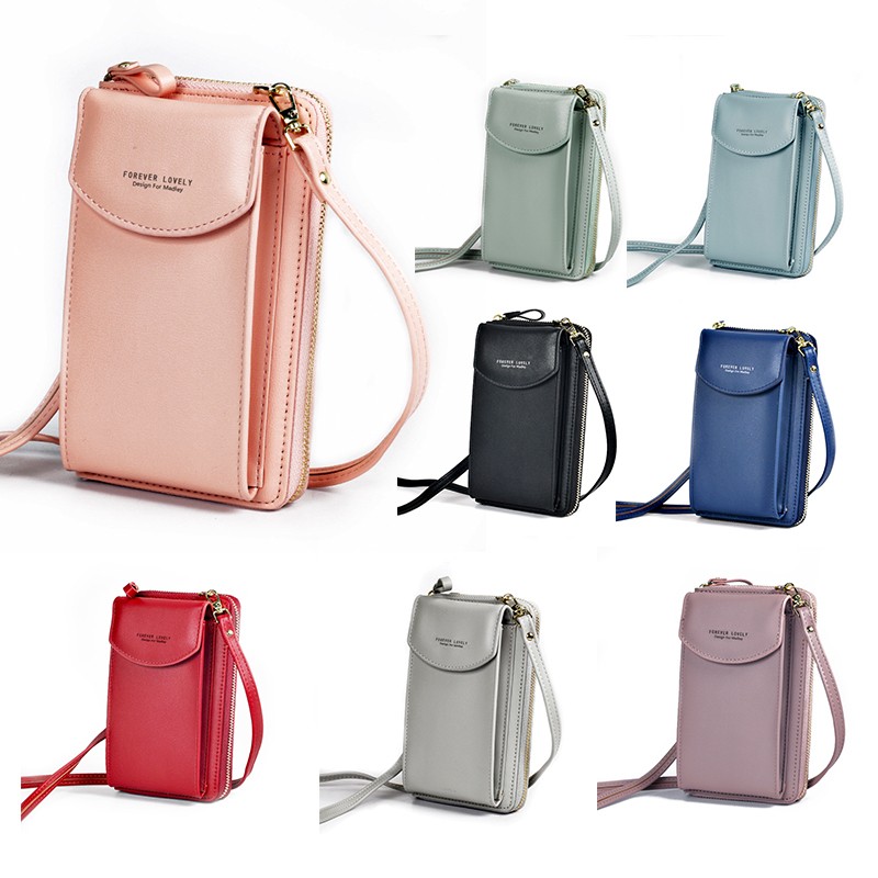 صغيرة Crossbody خلية صغيرة الهاتف المحمول فتاة بو الجلود حقيبة يد حقيبة كتف الحقيبة محفظة محفظة المرأة سستة رفرف حقيبة الهاتف