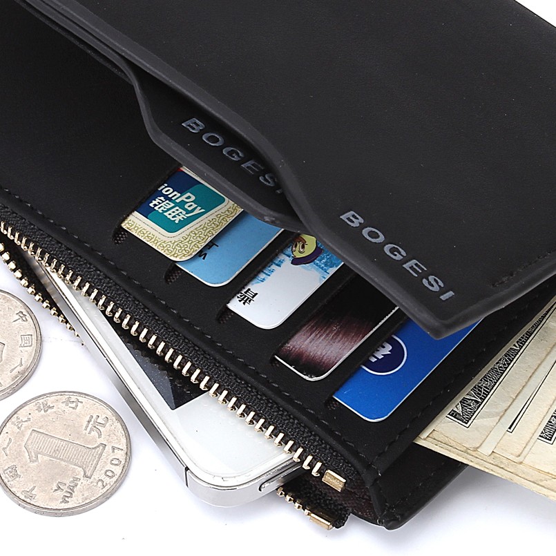 Hot Fashion Men Wallet Wallets For Women With Checkbook Holder Purse Clutch Slim Wallet Men Purses With Coin Zipper Gift Bag