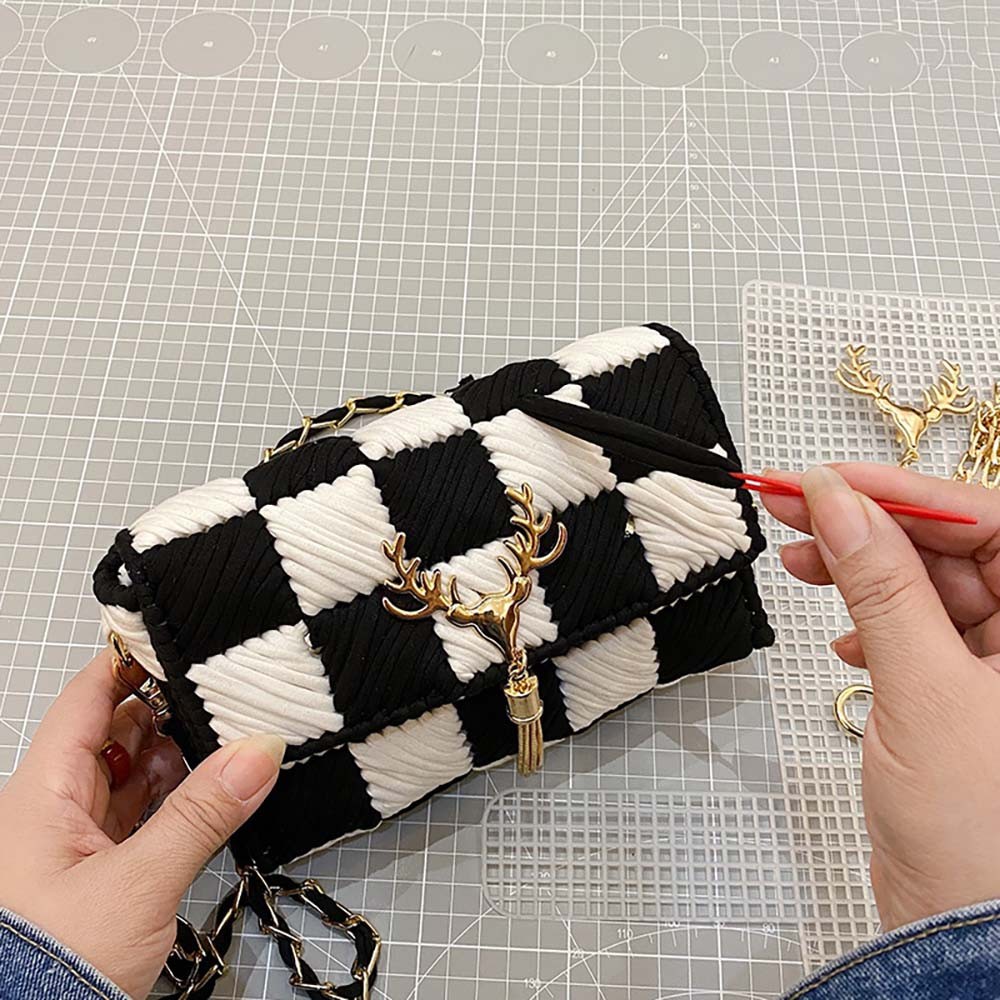 Animal mesh weave phone purse handbag set material DIY handmade 0084