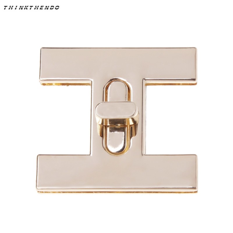 THINKRHENDO New Fashion H Shape Clasp Turn Lock Twist Locks DIY Leather Handbag Shoulder Bag Hardware High Quality