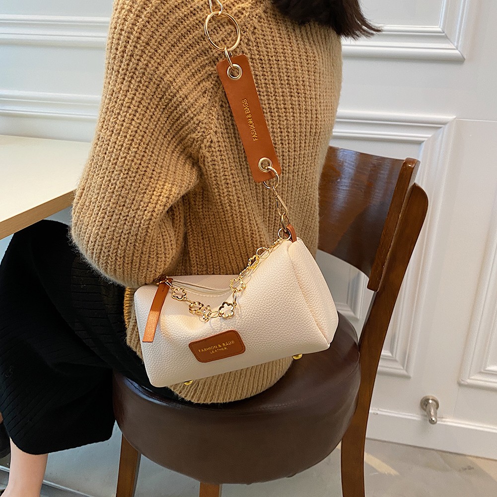 Simple shoulder bags for women luxury handbags women PU lychee small shoulder crossboby bag fashion chain small handbag