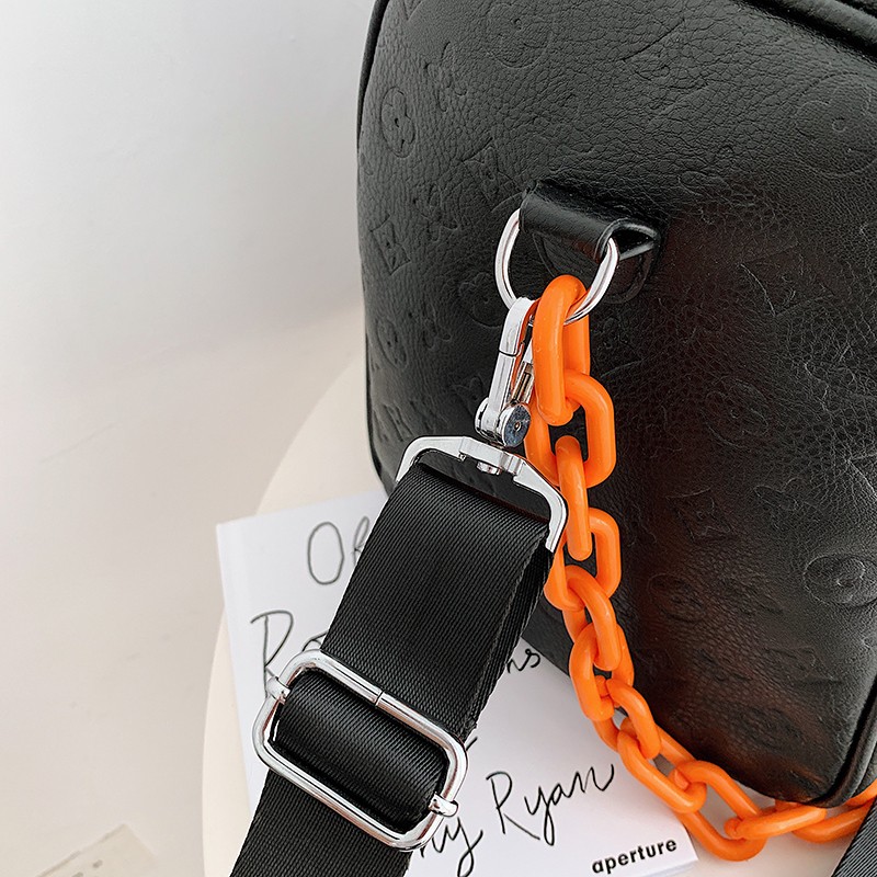 Yilian Soft Leather Travel Bag 2022 Unisex Handbag Fashion Trend Single Shoulder Bag Large Capacity Business Bag
