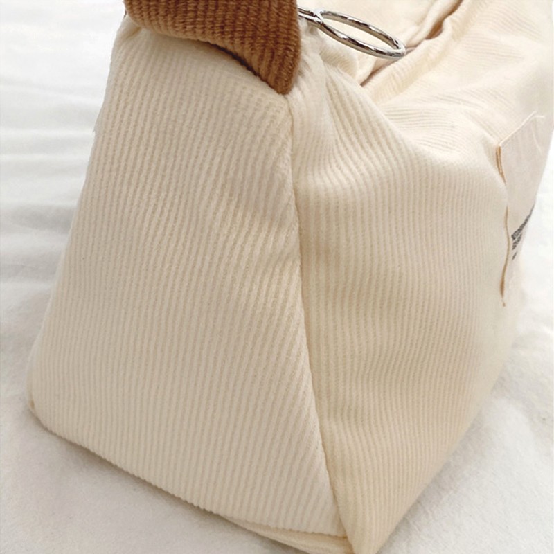 Women's Shoulder Bags 2022 Corduroy Shopper Bags Girls Fashion Casual Bags Vintage Cute Sweet Scruss Shoulder Strap Hobo Bags
