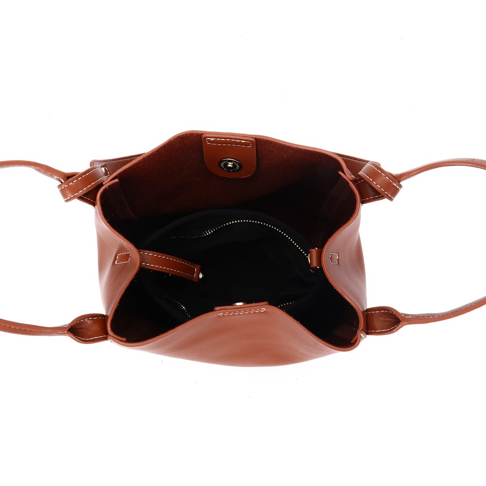 2022 New Original Women's Bag One Shoulder Soft Leather Bucket Bags