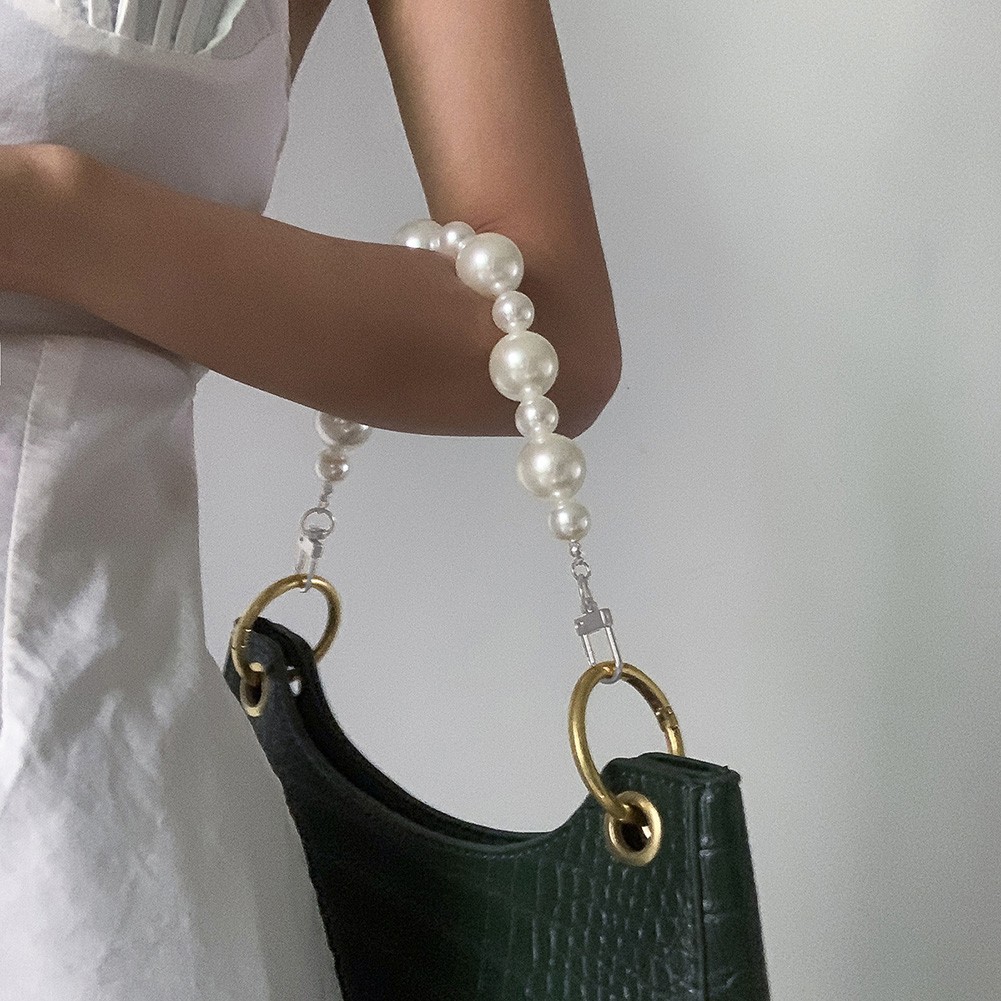 DIY Trend Exquisite Pearl Bag Chain Replacement Purse Fashion Luxury Designer Chain Shoulder Bag Strap Women Bag Accessories