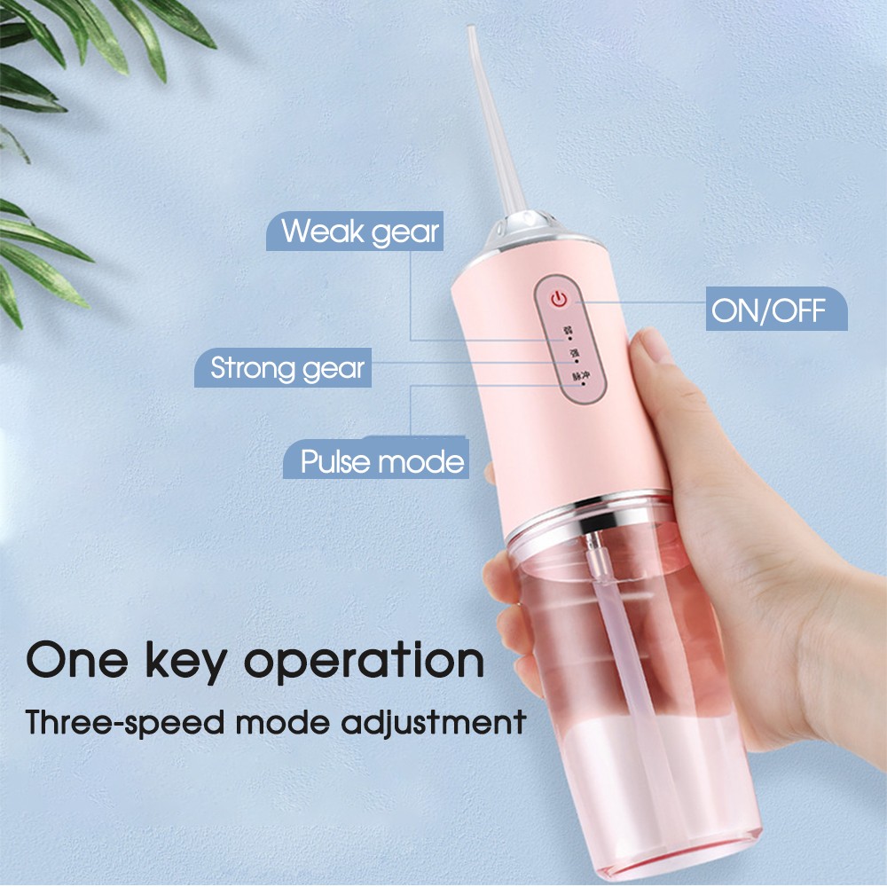 Boi 4 Nozzle Jet Water Replacement Pulse Dental Flosser Portable Smart Electric Oral Irrigator Dental Cleaning IPX7 240ml