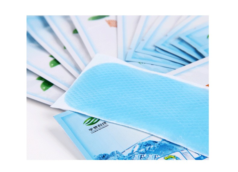 8pcs Cooling Patch Down Ice Fever Medical Plaster Anti Hot Low Temperature Polymer Hydrogel Family Outdoor Core Patches