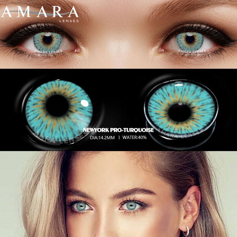 Amara Colored Contact Lenses For Eyes Anime Cosplay Colored Lenses Blue Purple Multicolor Contact Lenses Makeup Beauty